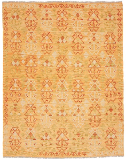 Tappeto Kilim Afghanistan marrone rosso 158x202