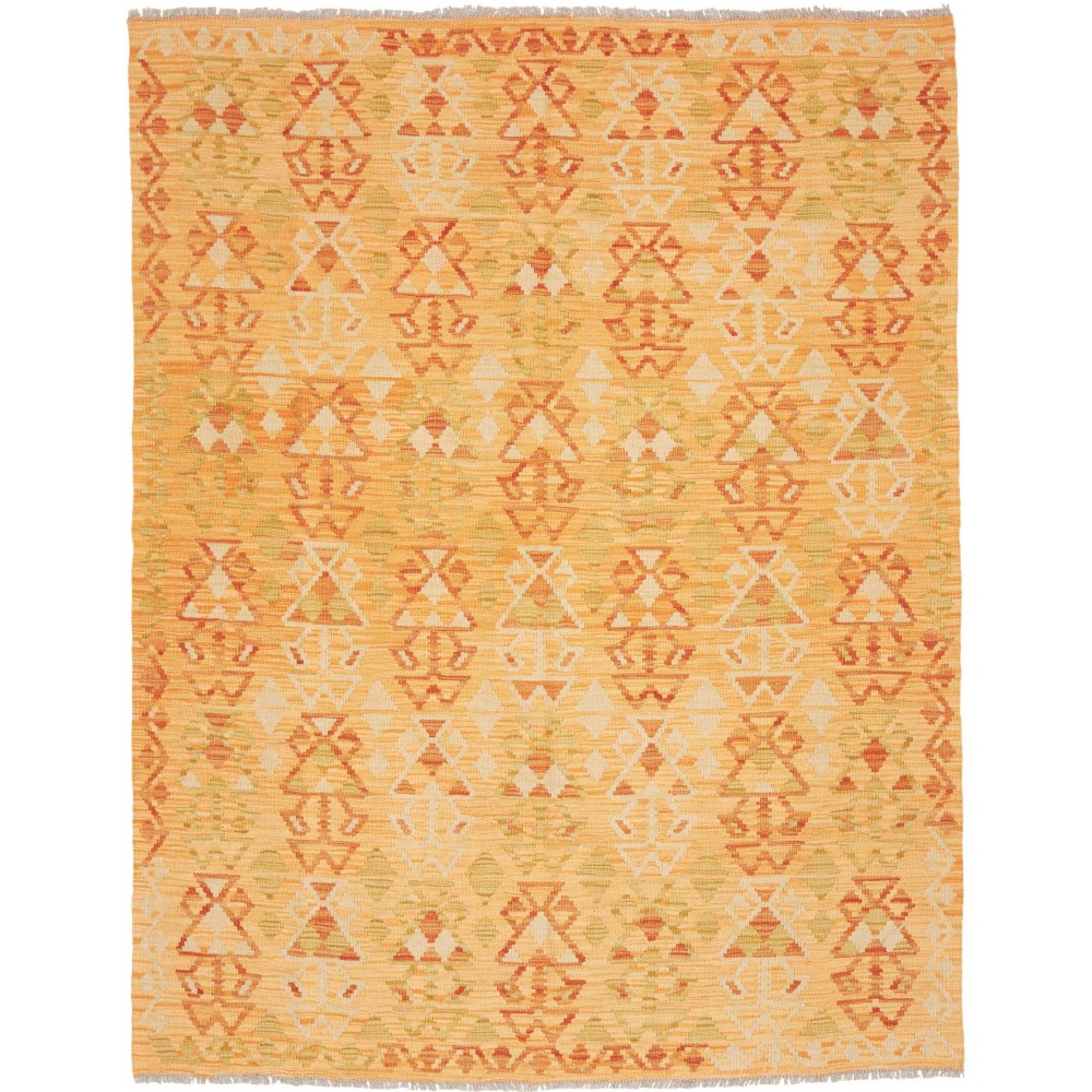 Tappeto Kilim Afghanistan marrone rosso 158x202