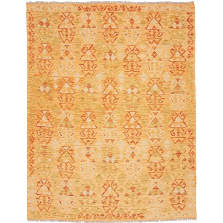 Tappeto Kilim Afghanistan marrone rosso 158x202