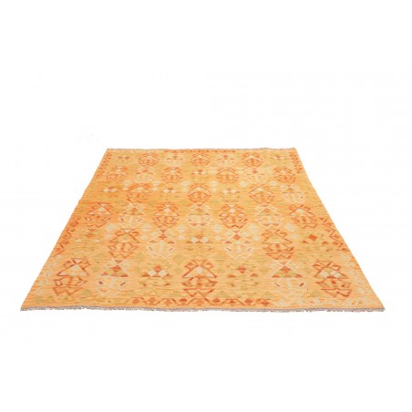 Tappeto Kilim Afghanistan marrone rosso 158x202