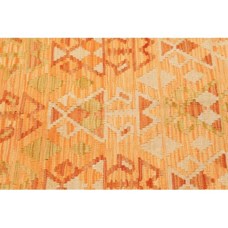 Tappeto Kilim Afghanistan marrone rosso 158x202