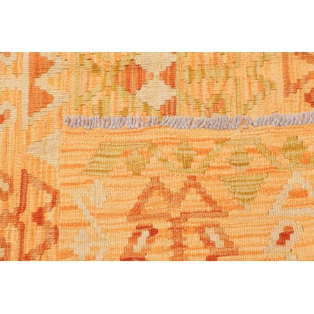 Tappeto Kilim Afghanistan marrone rosso 158x202