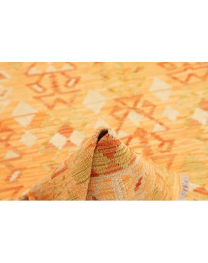 Tappeto Kilim Afghanistan marrone rosso 158x202