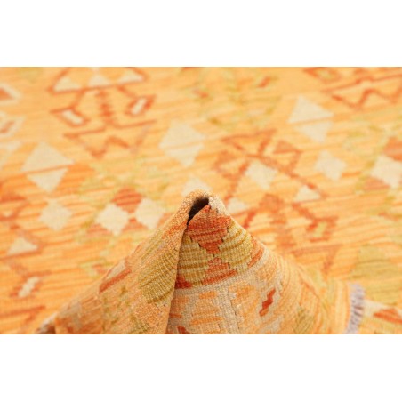 Tappeto Kilim Afghanistan marrone rosso 158x202