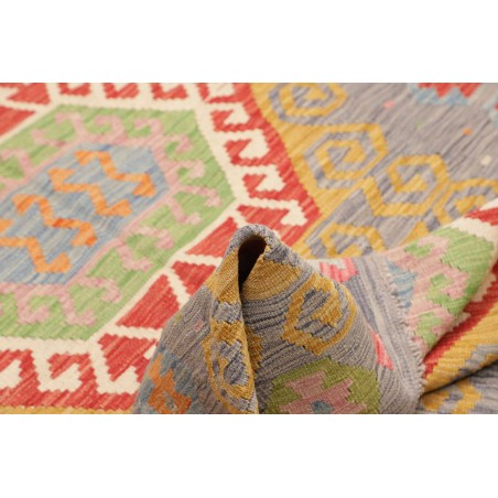 Tappeto Kilim Afghanistan marrone arancione 126x185