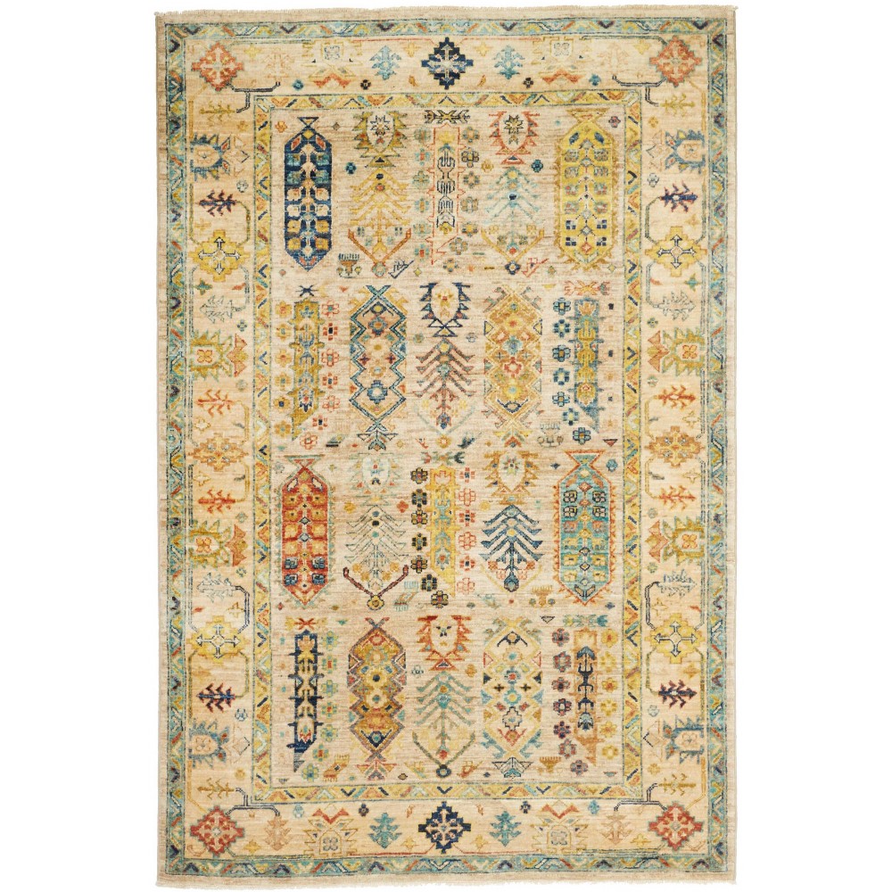 Tappeto Tribal Pakistan marrone 125x187 Tappeto Tribal Pakistan marrone 125x187