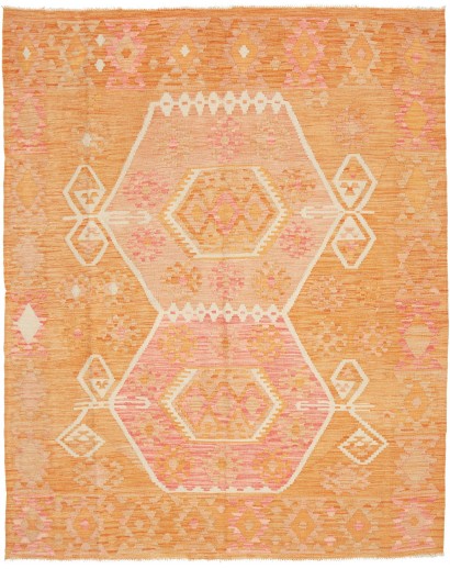 Tappeto Kilim Afghanistan arancione 156x200