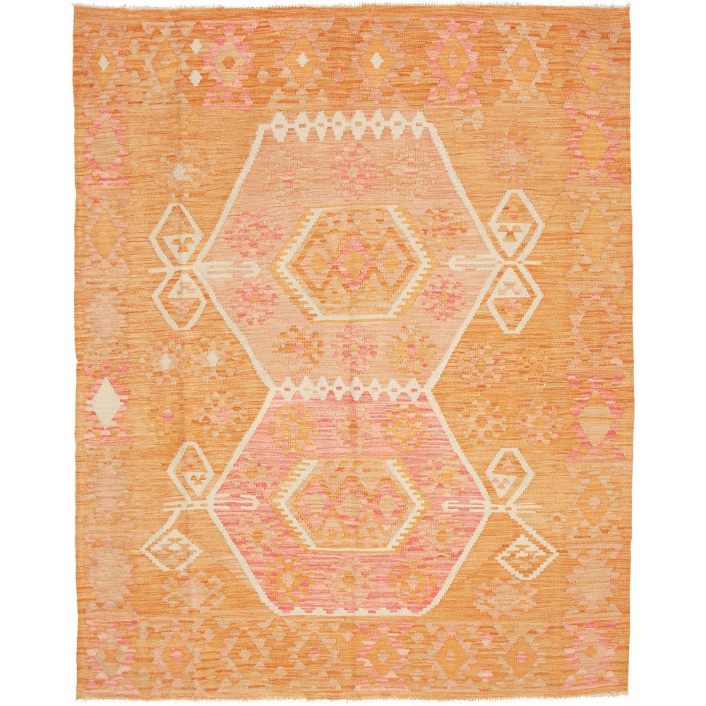 Tappeto Kilim Afghanistan arancione 156x200