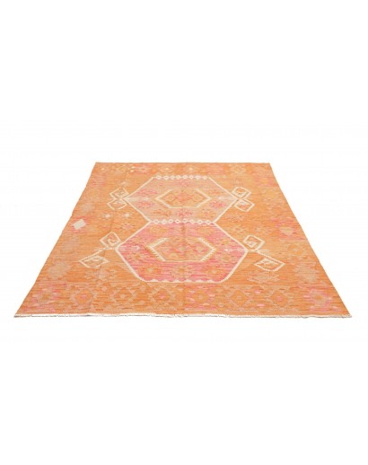 Tappeto Kilim Afghanistan arancione 156x200