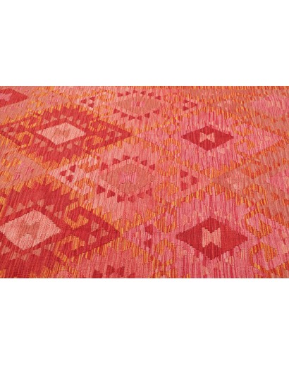 Tappeto Kilim Afghanistan rosso beige 145x200