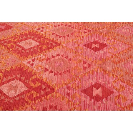 Tappeto Kilim Afghanistan rosso beige 145x200