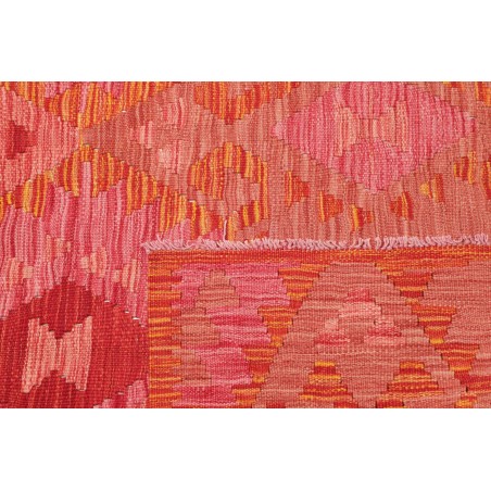 Tappeto Kilim Afghanistan rosso beige 145x200