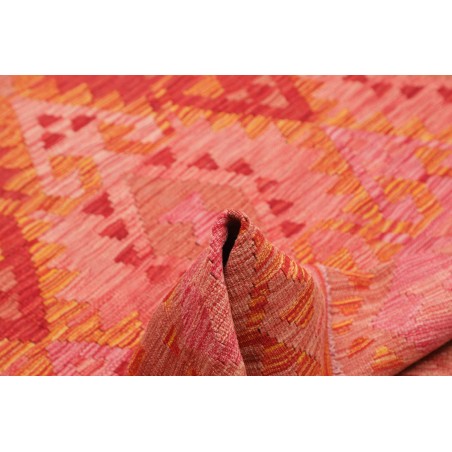 Tappeto Kilim Afghanistan rosso beige 145x200