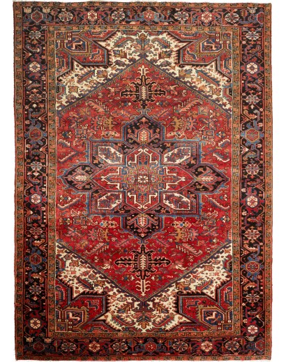 Tappeto Gorawan Persia marrone blu 235x327