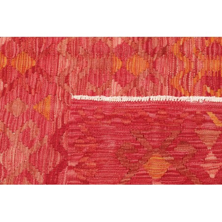 Tappeto Kilim Afghanistan rosso arancione 154x204