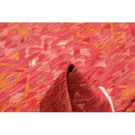 Tappeto Kilim Afghanistan rosso arancione 154x204