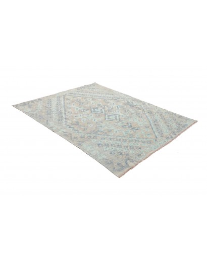 Tappeto Kilim Afghanistan beige azzurro 155x195