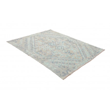 Tappeto Kilim Afghanistan beige azzurro 155x195