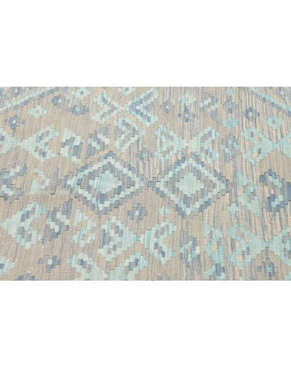 Tappeto Kilim Afghanistan beige azzurro 155x195
