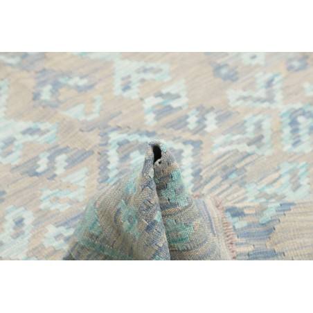 Tappeto Kilim Afghanistan beige azzurro 155x195