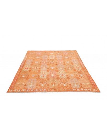 Tappeto Kilim Afghanistan arancione 158x196