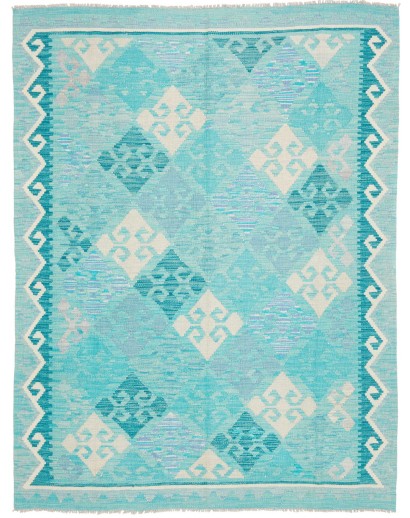 Tappeto Kilim Afghanistan blu 158x206