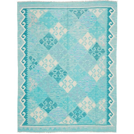 Tappeto Kilim Afghanistan blu 158x206