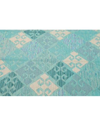 Tappeto Kilim Afghanistan blu 158x206