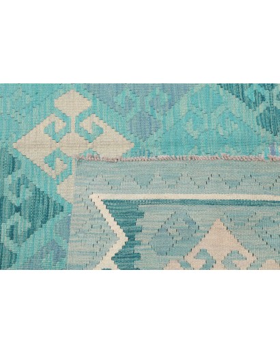 Tappeto Kilim Afghanistan blu 158x206