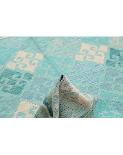 Tappeto Kilim Afghanistan blu 158x206