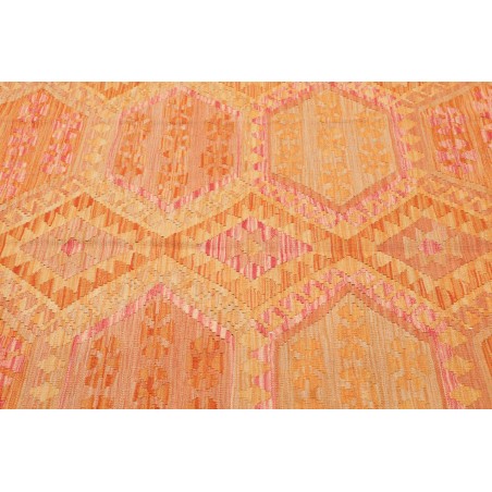 Tappeto Kilim Afghanistan arancione beige 160x201