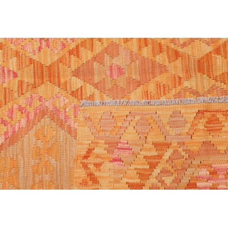 Tappeto Kilim Afghanistan arancione beige 160x201