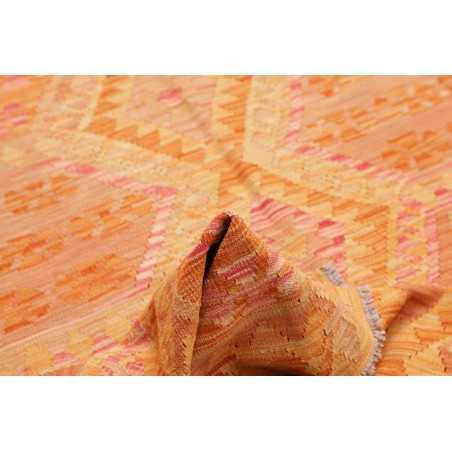Tappeto Kilim Afghanistan arancione beige 160x201