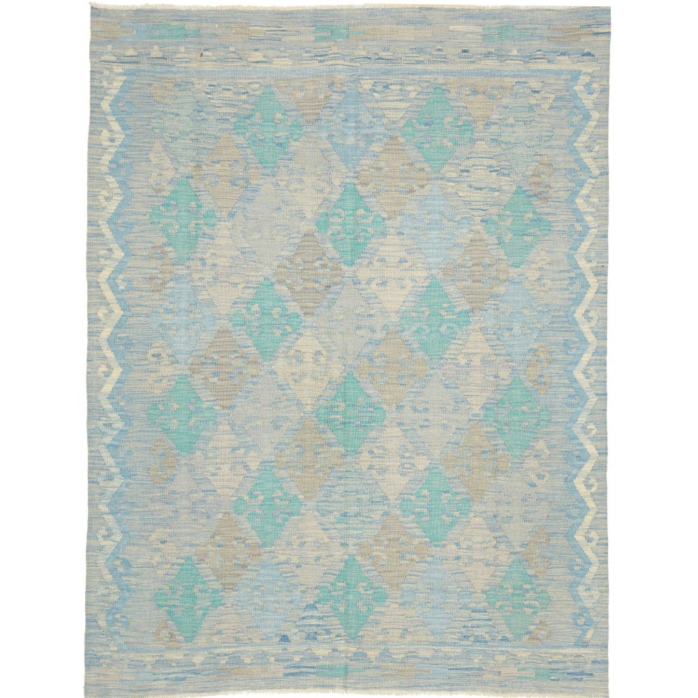 Tappeto Kilim Afghanistan azzurro beige 152x200
