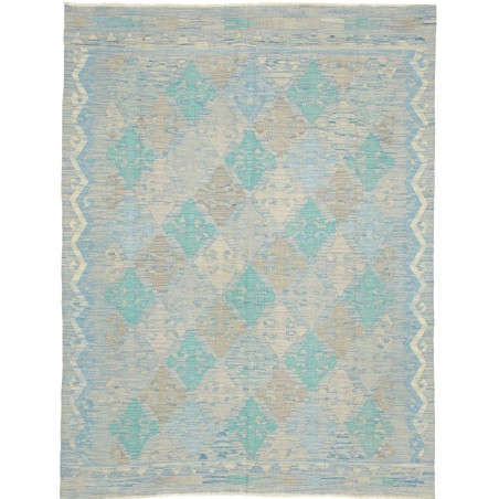Tappeto Kilim Afghanistan azzurro beige 152x200