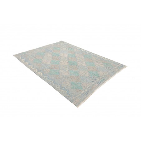 Tappeto Kilim Afghanistan azzurro beige 152x200