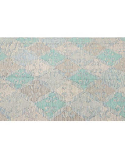 Tappeto Kilim Afghanistan azzurro beige 152x200