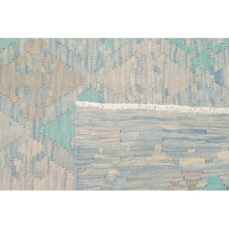 Tappeto Kilim Afghanistan azzurro beige 152x200