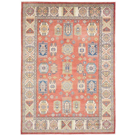 Tappeto Kazak Afghanistan marrone bianco 209x293