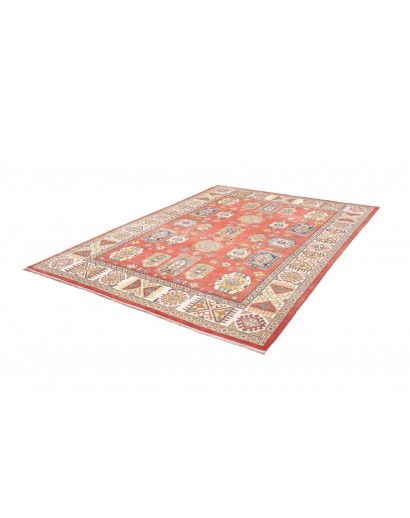 Tappeto Kazak Afghanistan marrone bianco 209x293