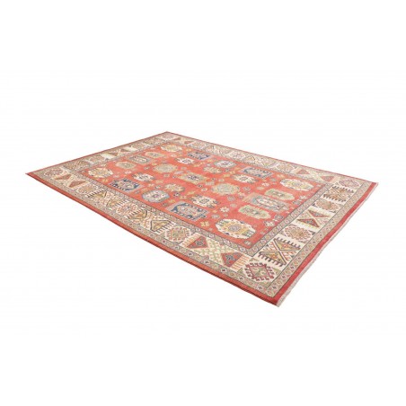 Tappeto Kazak Afghanistan marrone bianco 209x293