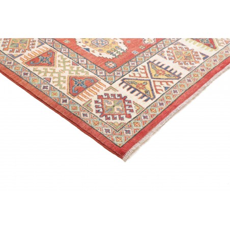 Tappeto Kazak Afghanistan marrone bianco 209x293
