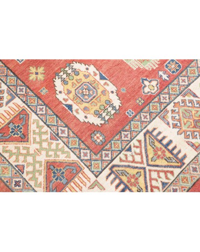 Tappeto Kazak Afghanistan marrone bianco 209x293