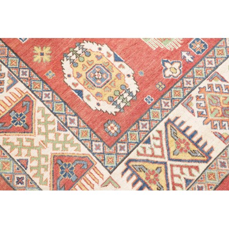 Tappeto Kazak Afghanistan marrone bianco 209x293