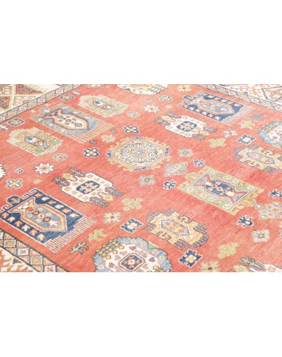 Tappeto Kazak Afghanistan marrone bianco 209x293