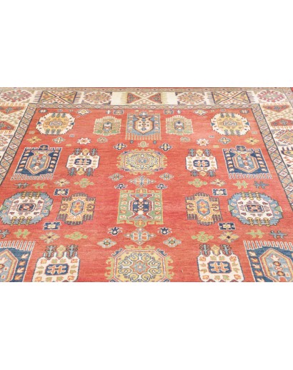 Tappeto Kazak Afghanistan marrone bianco 209x293