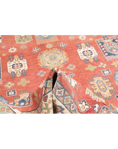 Tappeto Kazak Afghanistan marrone bianco 209x293