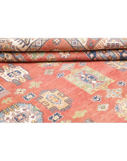 Tappeto Kazak Afghanistan marrone bianco 209x293