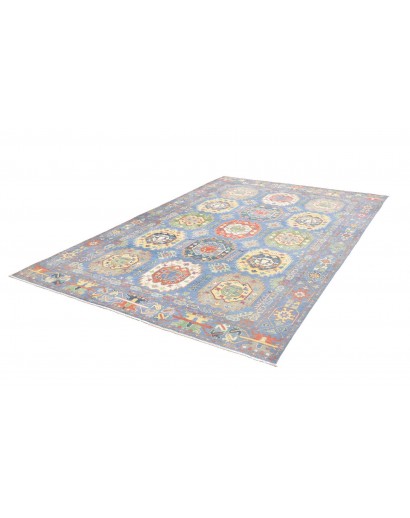 Tappeto Kazak Afghanistan beige grigio 198x290