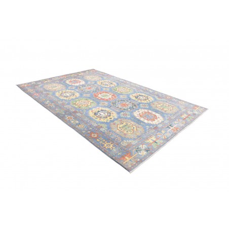 Tappeto Kazak Afghanistan beige grigio 198x290